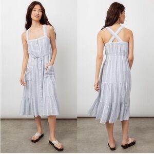 Rails NWT Cassia Dress in Alameda Stripe XS Resortwear Preppy Vacation Coastal